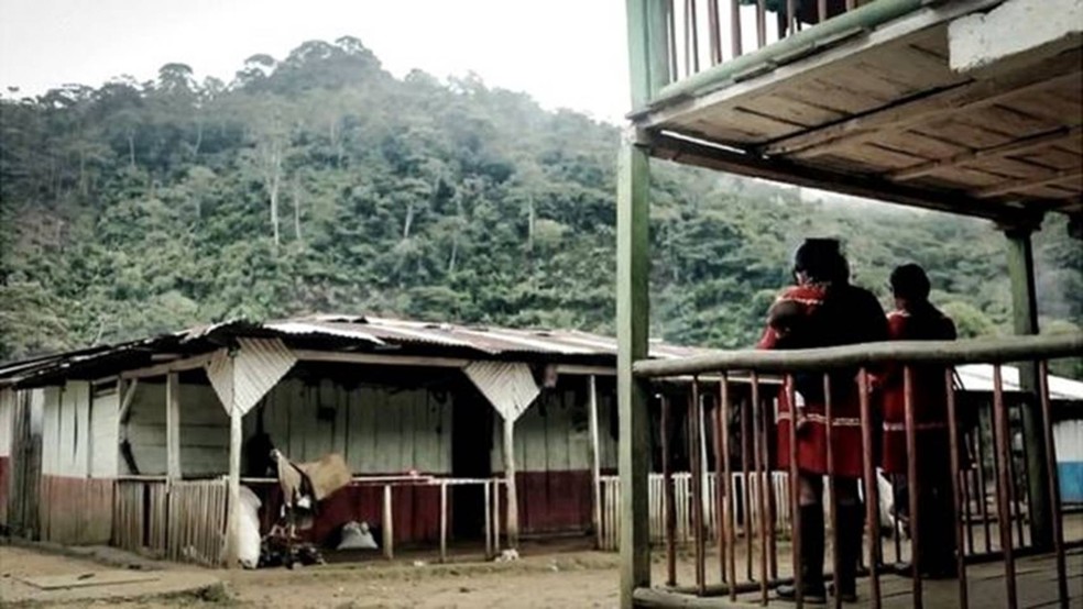 Estupro aconteceu em Santa Cecilia, um povoado rural — Foto: PROCURADORIA-GERAL DA COLÔMBIA