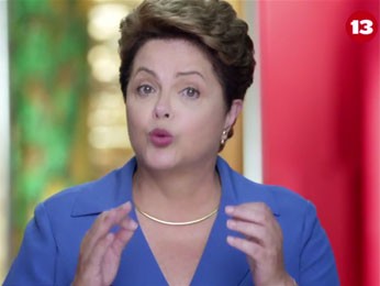 Dilma Rousseff no programa eleitoral de 19 de outubro