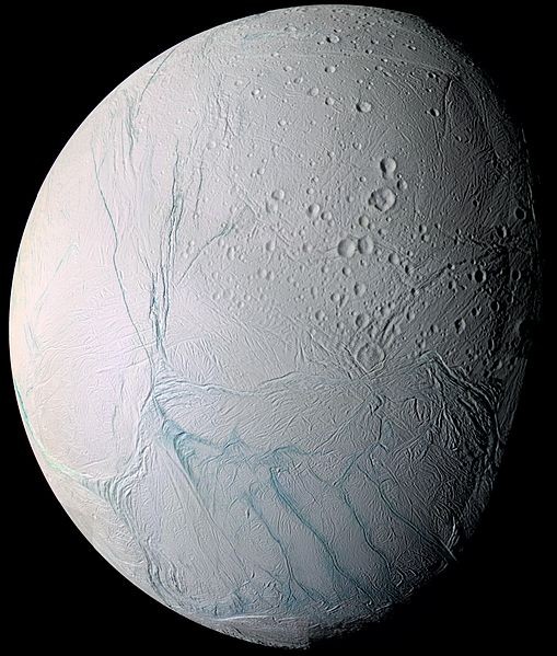 Encélado foi descoberto em 1789 (Foto: Wikimedia Commons)