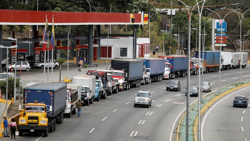 Venezuela foi um dos primeiros lugares a sofrer com falta de diesel (Foto: Getty Images via BBC News)