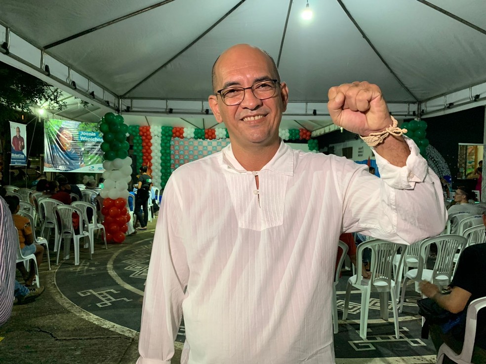 Fábio Almeida é oficializado como candidato ao governo pelo PSOL — Foto: Yara Ramalho/g1 RR