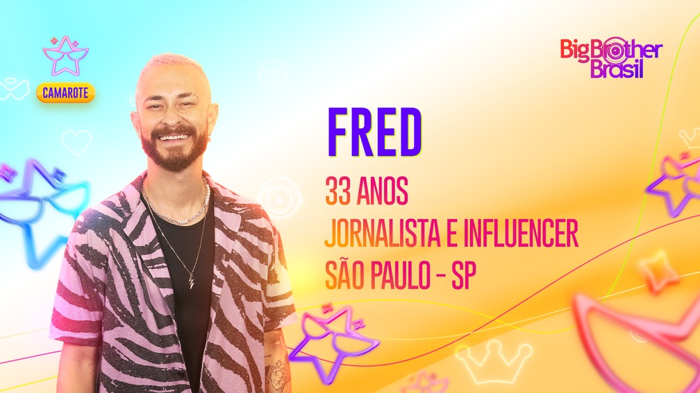 Fred, influenciador e jornalista — Foto: Divulgação/TV Globo