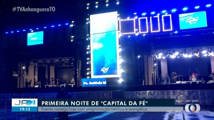 Confira as atrações da primeira noite do Palmas Capital da Fé
