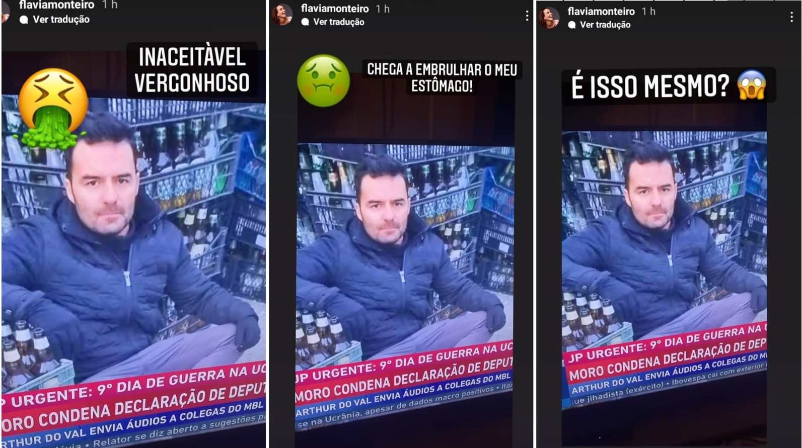 Flávia Monteiro critica falas machistas do deputado Arthur do Val (Foto: Reprodução/Instagram)