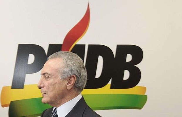 O vice-presidente da República, Michel Temer, durante convenção de seu partido, o PMDB (Foto: Agência Brasil/Arquivo)