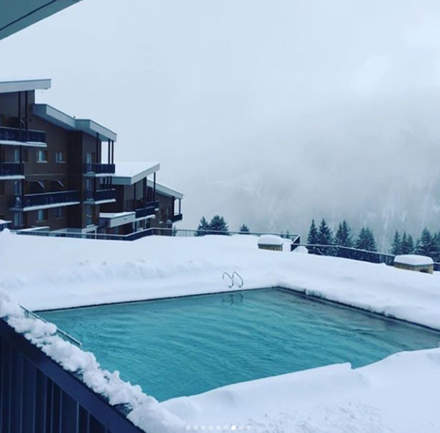 O hotel de Juliana Paes nos Alpes (Foto: Reprodução Instagram)