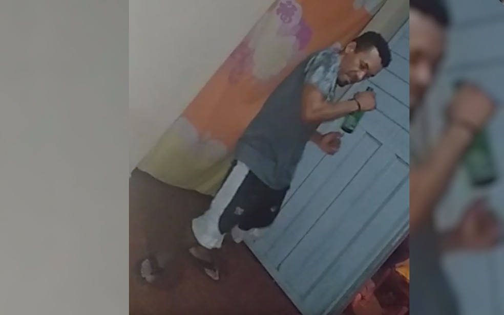 Macedônio Alves da Silva durante festa horas antes de ser morto — Foto: Divulgação/Polícia Civil