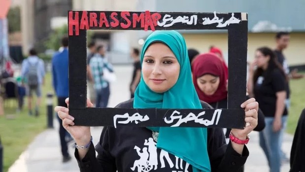 O HarassMap, no Egito, fui uma das primeiras plataformas para informar sobre experiências de assédio (Foto: HARASSMAP via BBC)