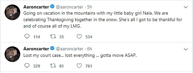 Aaron Carter (Foto: Twitter)