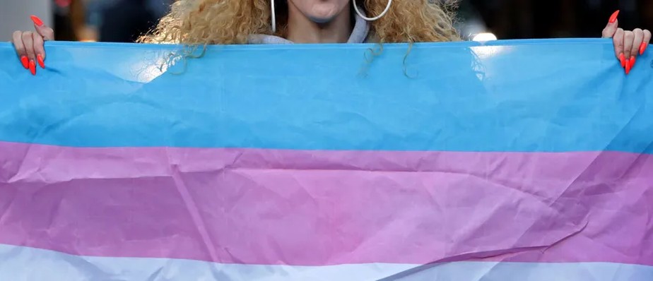 Bandeira símbolo do orgulho trans