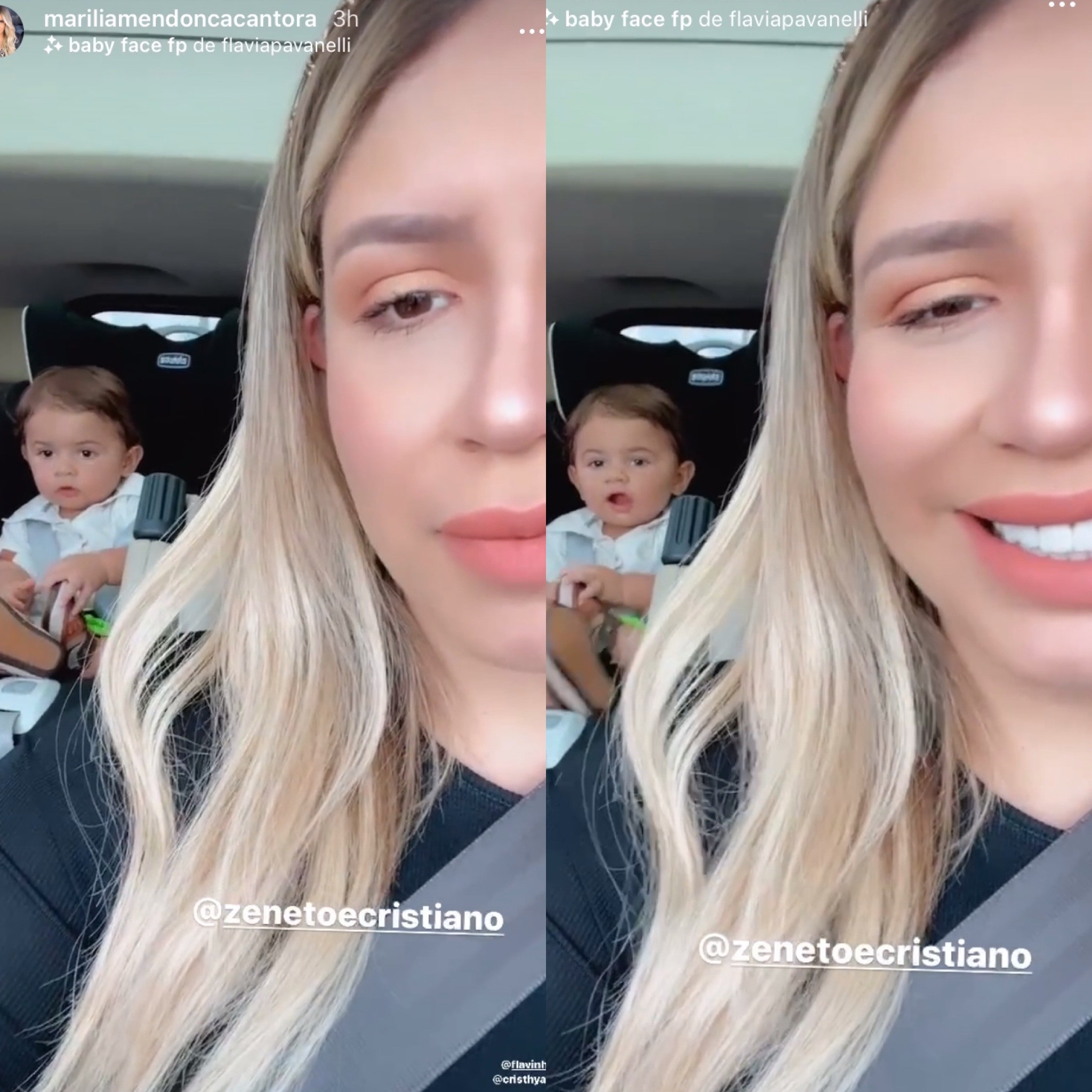 Marília Mendonça grava filho entoando música da dupla Zé Neto & Cristiano: ''Meu cantor'' (Foto: Instagram)