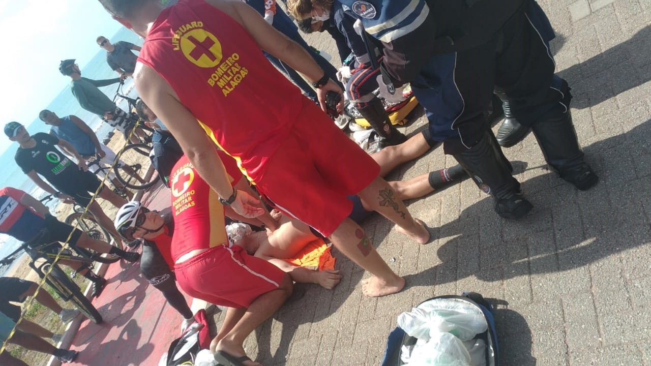 Professor morre após sofrer mal súbito durante treinamento na orla de Cruz das Almas 