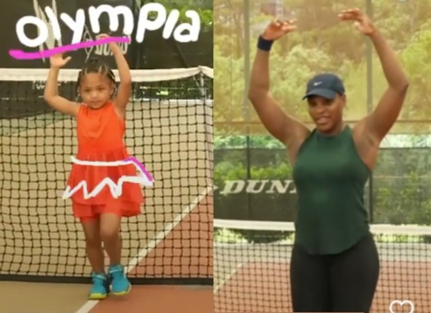 A pequena Olympia com a mãe, Serena Williams (Foto: Reprodução / Instagram )