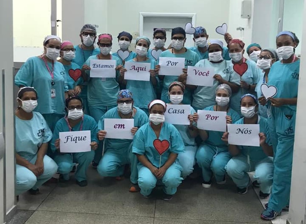 Hospital de Botucatu adotou medidas para evitar contágio e cuidar da segurança dos pacientes — Foto: HCFMB/Divulgação