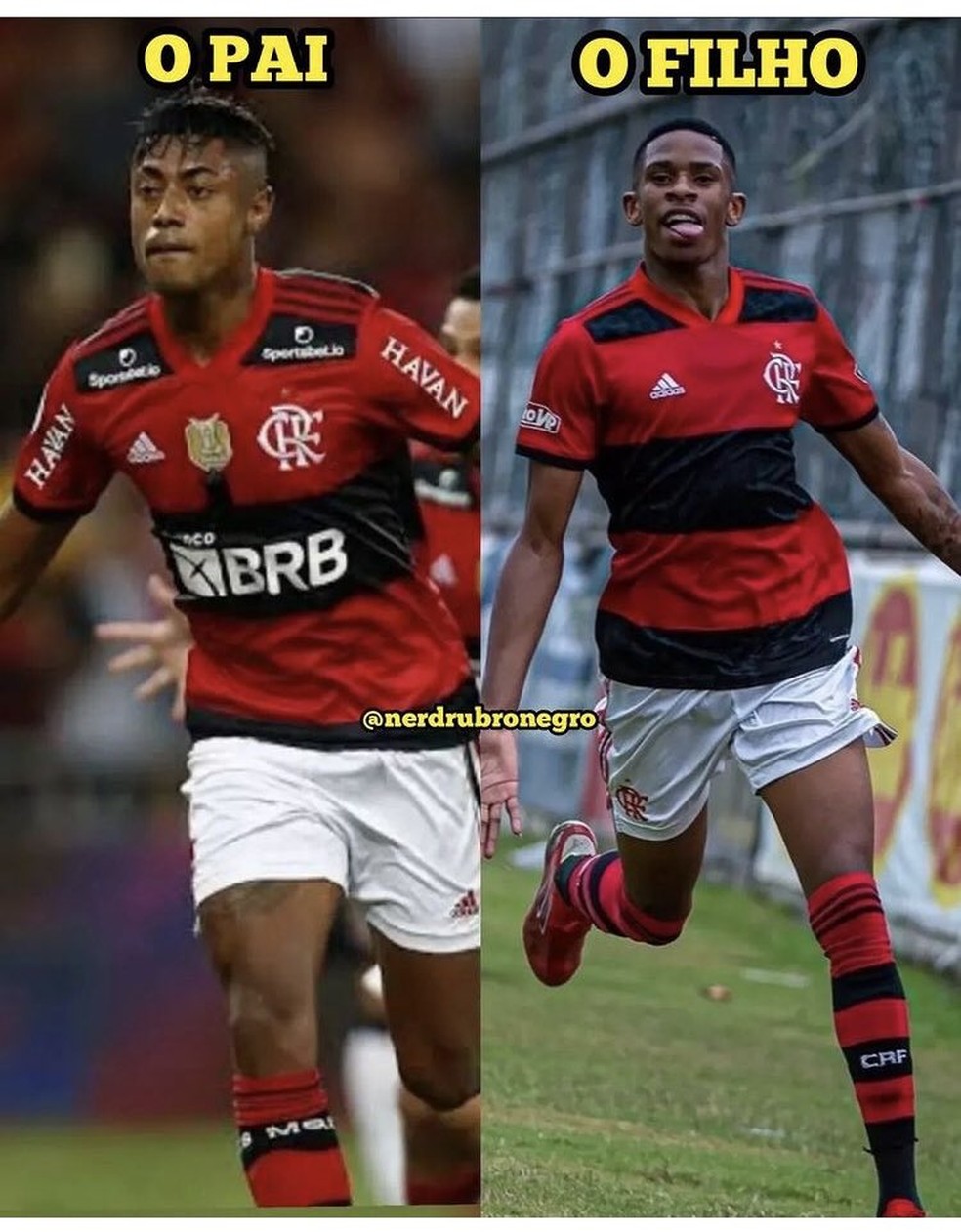 Mais um meme BH x André no Flamengo — Foto: Reprodução