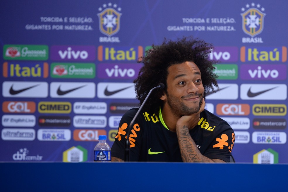 Marcelo será capitão da Seleção pela primeira na carreira, o décimo a usar a braçadeira sob o comando de Tite (Foto: Pedro Martins / MoWA Press)