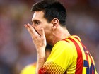 Messi se recusa a apoiar candidatura
de Madri aos Jogos (Agência AP)