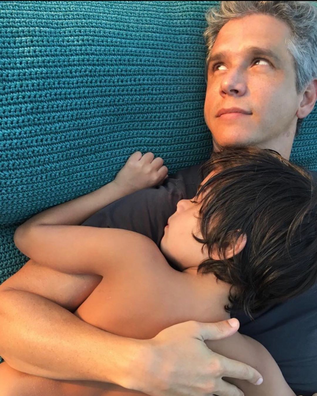 Marcio Garcia com o filho caçula (Foto: Instagram/ Reprodução)