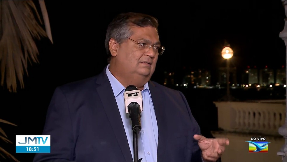 Flávio Dino, em entrevista ao JM2, fala sobre o fim da obrigatoriedade do uso de máscaras em locais abertos — Foto: Reprodução/TV Mirante