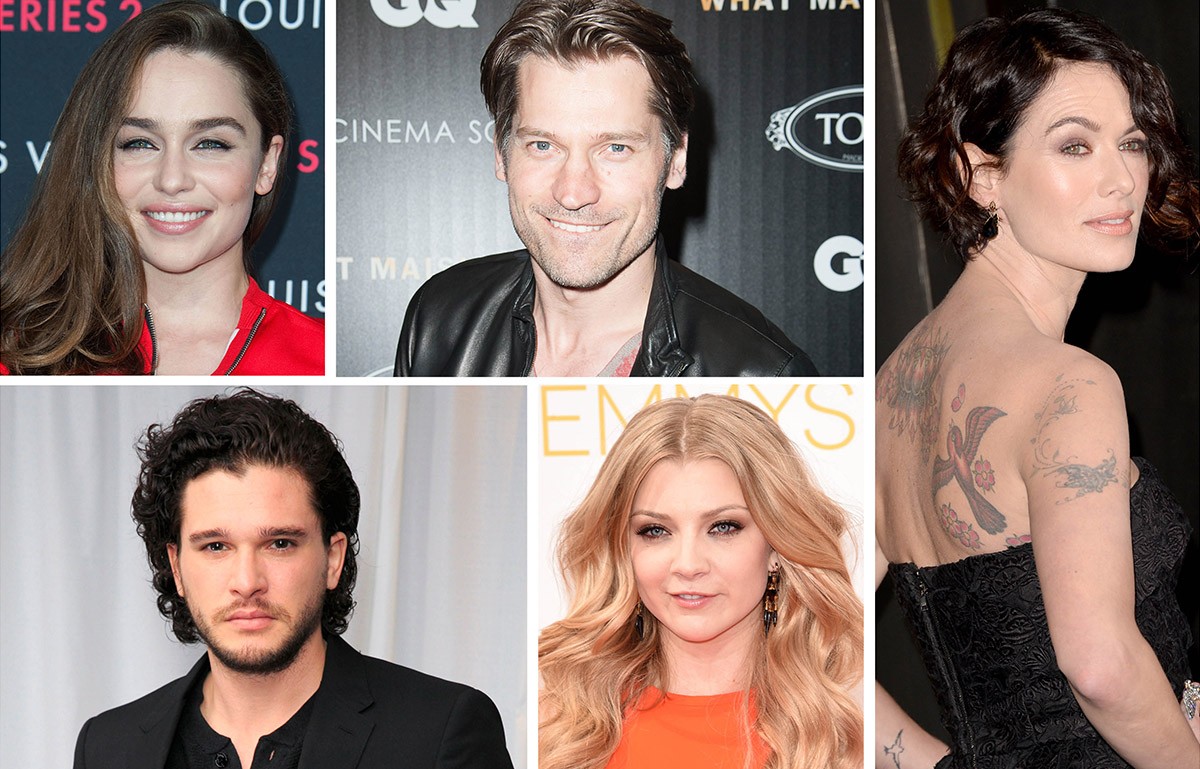Emilia Clarke, Kit Harington, Nikolaj Coster Waldau, Natalie Dormer e Lena Headey têm a aparência bem diferente fora de 'Game of Thrones' (Foto: Getty Images)