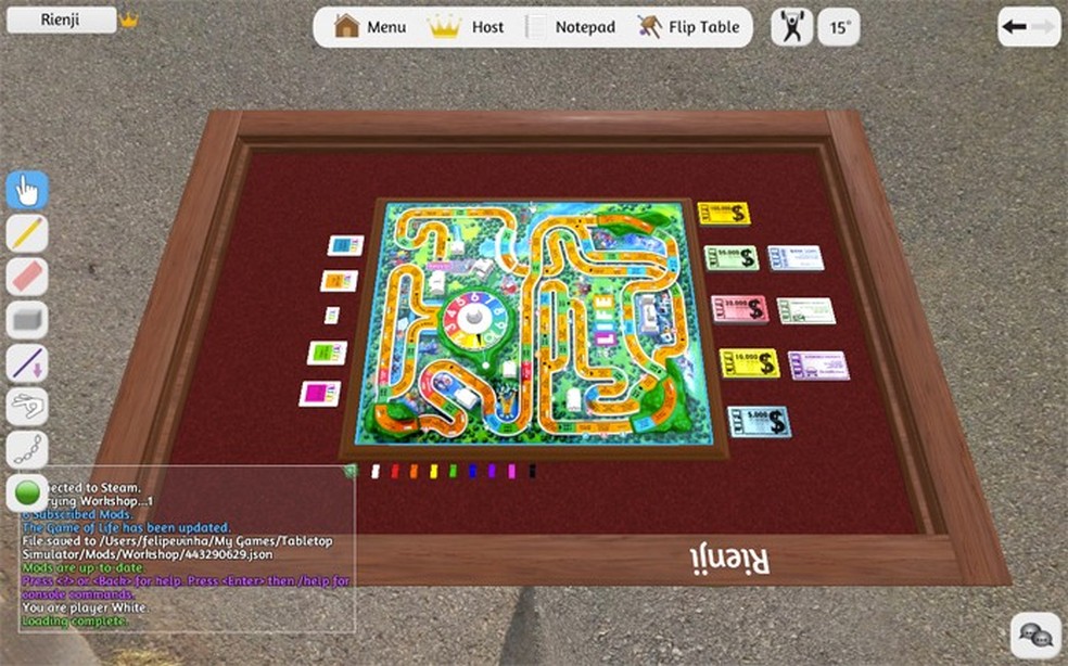 how to use tabletop simulator workshop and flon