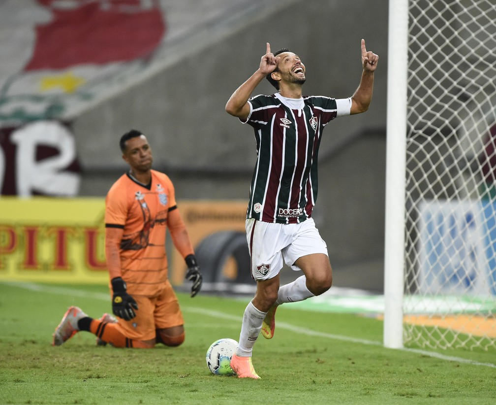 Nenê, Fluminense x Figueirense, Copa do Brasil — Foto: André Durão