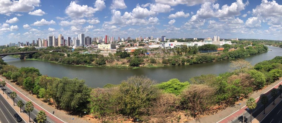 Vista panôramica do Rio Poti em Teresina — Foto: Otávio de Castro Neto/Arquivo Pessoal