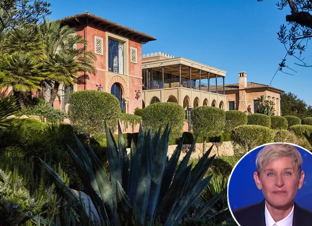 Ellen Degeneres vende mansão em Montecito por US$ 36 milhões (Foto: Redfin e Reprodução / Youtube)