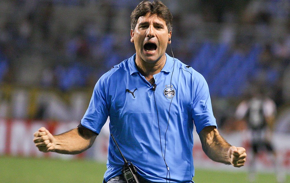 Renato Gaúcho na primeira passagem pelo Grêmio (Foto: (Foto: Agência Estado))