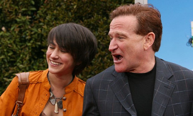 Zelda e o pai, Robin Williams, em abril de 2006 (Foto: Getty Images)