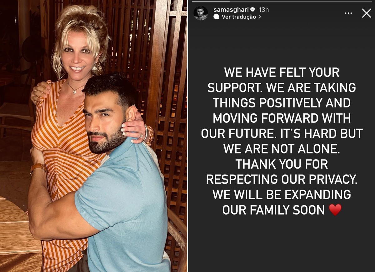 Sam Asghari fala sobre perda do bebê com Britney Spears (Foto: Reprodução / Instagram)
