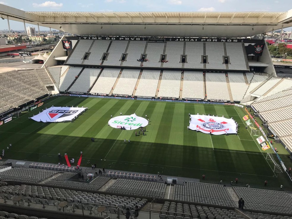 Arena Corinthians receberá 12º clássico entre Timão e São Paulo, neste domingo, pelo Brasileirão — Foto: Eduardo Rodrigues