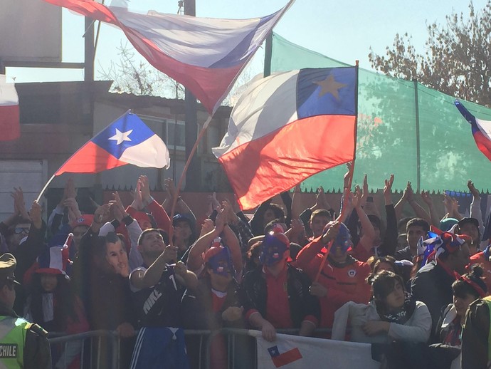 Bandeiraço Chile Copa América (Foto: Felipe Barbalho)