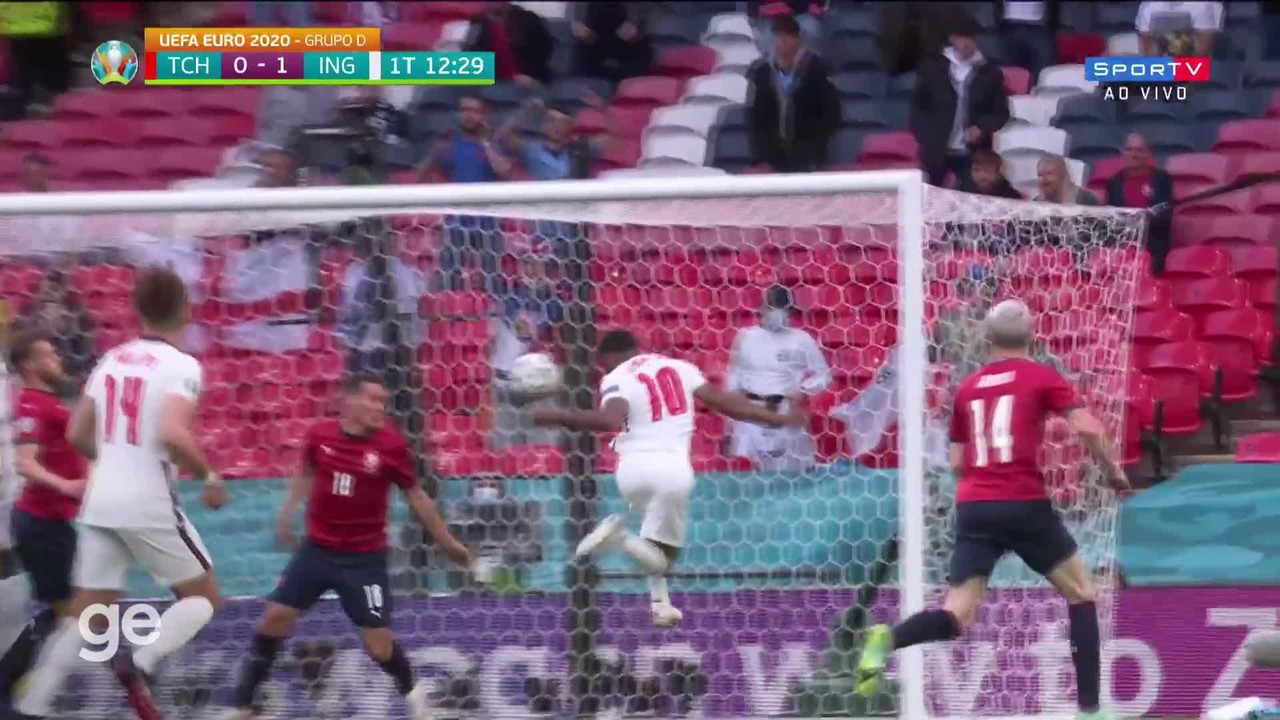 Gol de Sterling! Inglaterra 1 a 0 sobre a República Tcheca na terceira rodada, placar final