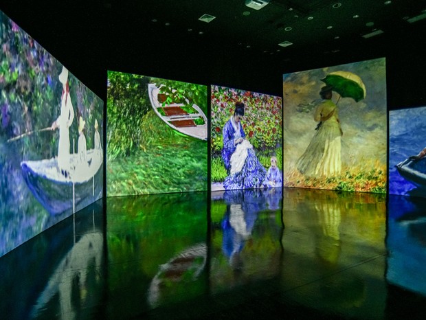 Em São Paulo, exposição sensorial inédita apresenta a trajetória do pintor Claude Monet (Foto: Divulgação)