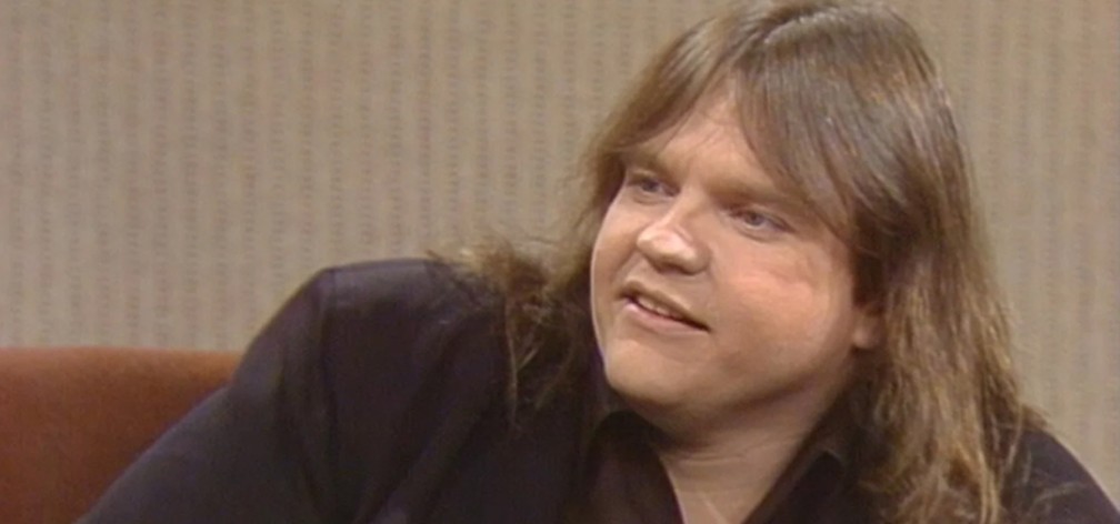 Meat Loaf em talk show nos anos 70 — Foto: Reprodução