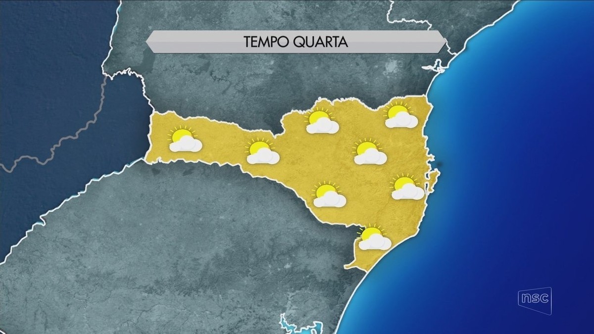 Temperatura pode passar dos 30ºC em SC nesta quartafeira Santa Catarina G1