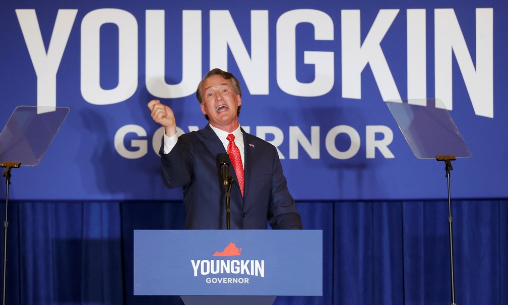 Glenn Youngkin foi eleito governador da Virgínia em 2 de novembro de 2021 — Foto: Jonathan Ernst/Reuters