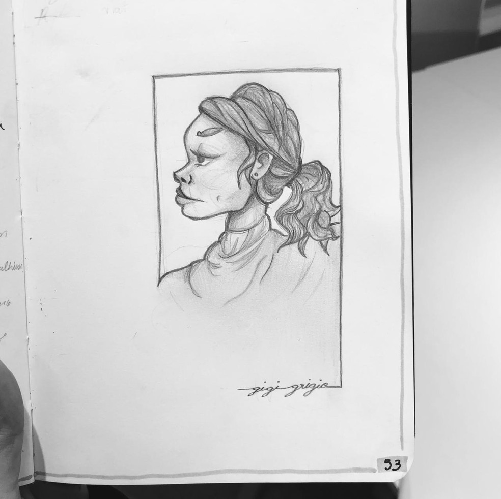 Giovanna Grigio entrega hábito de desenhar autorretratos ...