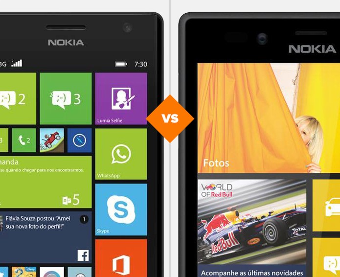 Lumia 720 ou Lumia 730? Quem se sai melhor no comparativo do TechTudo? (Foto: Arte/TechTudo)