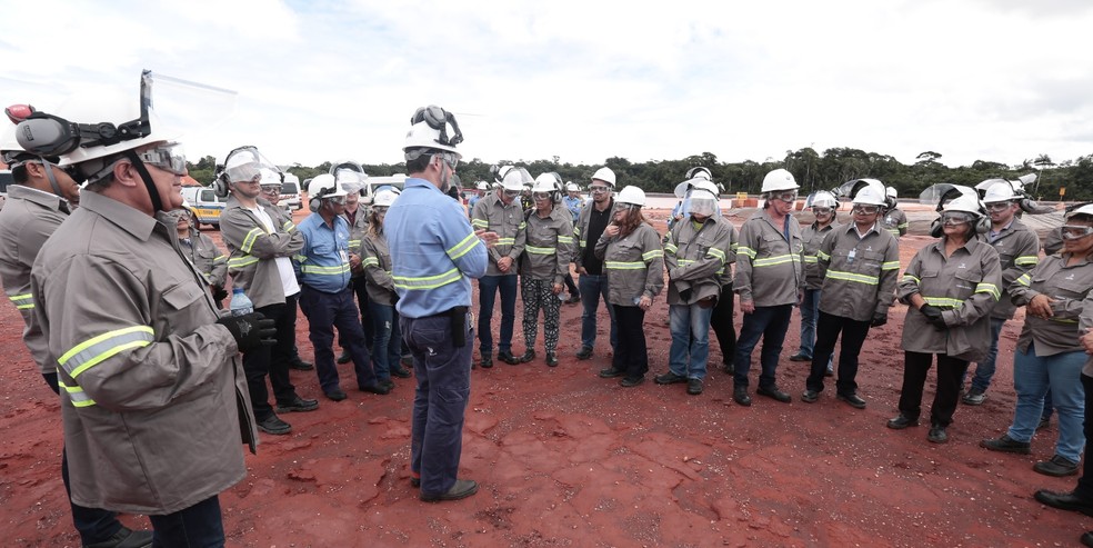 Grupo foi recebido por representantes da Hydro Alunorte em Barcarena.  â€” Foto: DivulgaÃ§Ã£o/ Alunorte