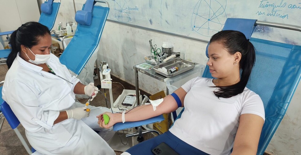 Doação de sangue. — Foto: Divulgação/Governo do Estado de Rondônia