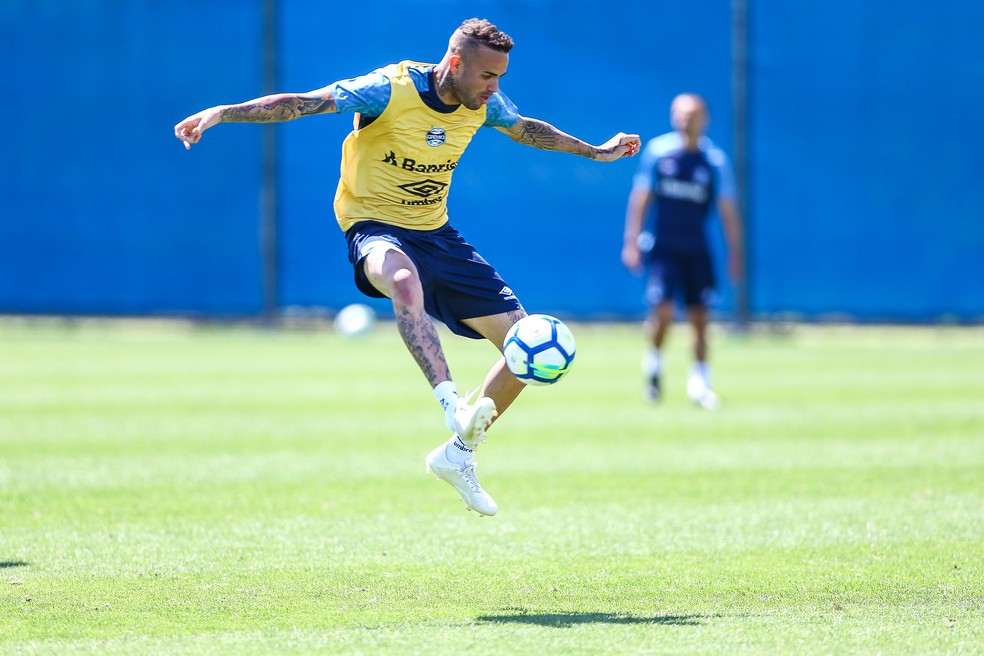 Luan, atacante do Grêmio, terá papel ainda mais decisivo — Foto: Lucas Uebel / Grêmio, DVG