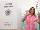 Dárcy Vera vota em Ribeirão Preto, SP, ao lado das filhas e do marido