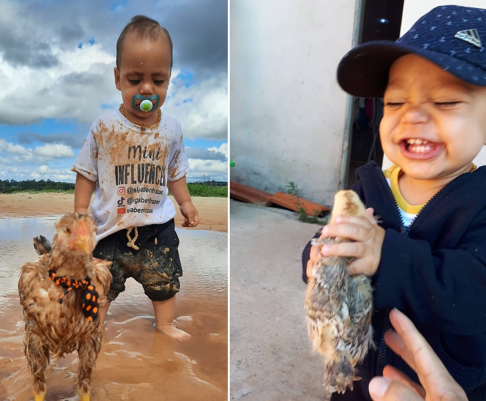 Romeo e Benício são inseparáveis e ficaram mais próximos durante a quarentena em Botucatu — Foto: Arquivo pessoal/Josiane Frazão