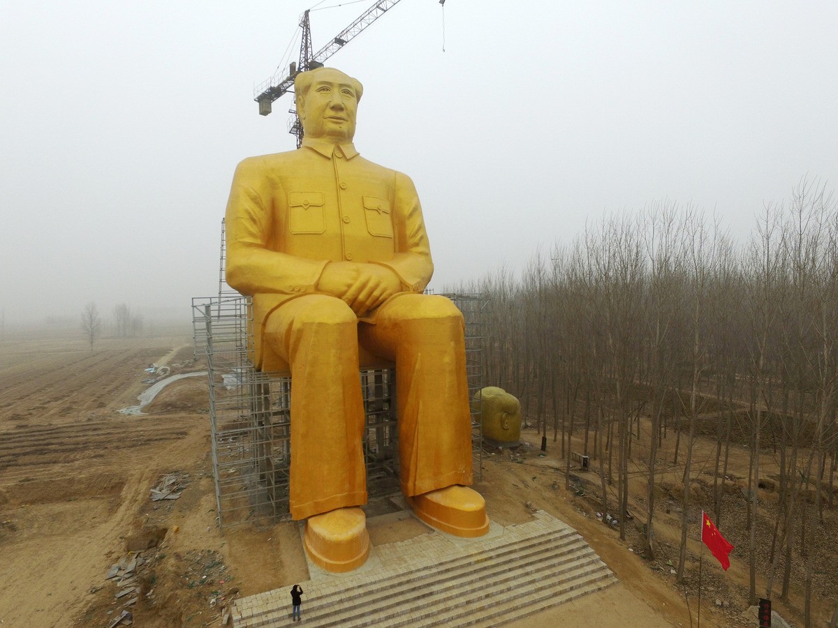 Estátua do comandante Mao teria 36 metros de altura (Foto: Reprodução)