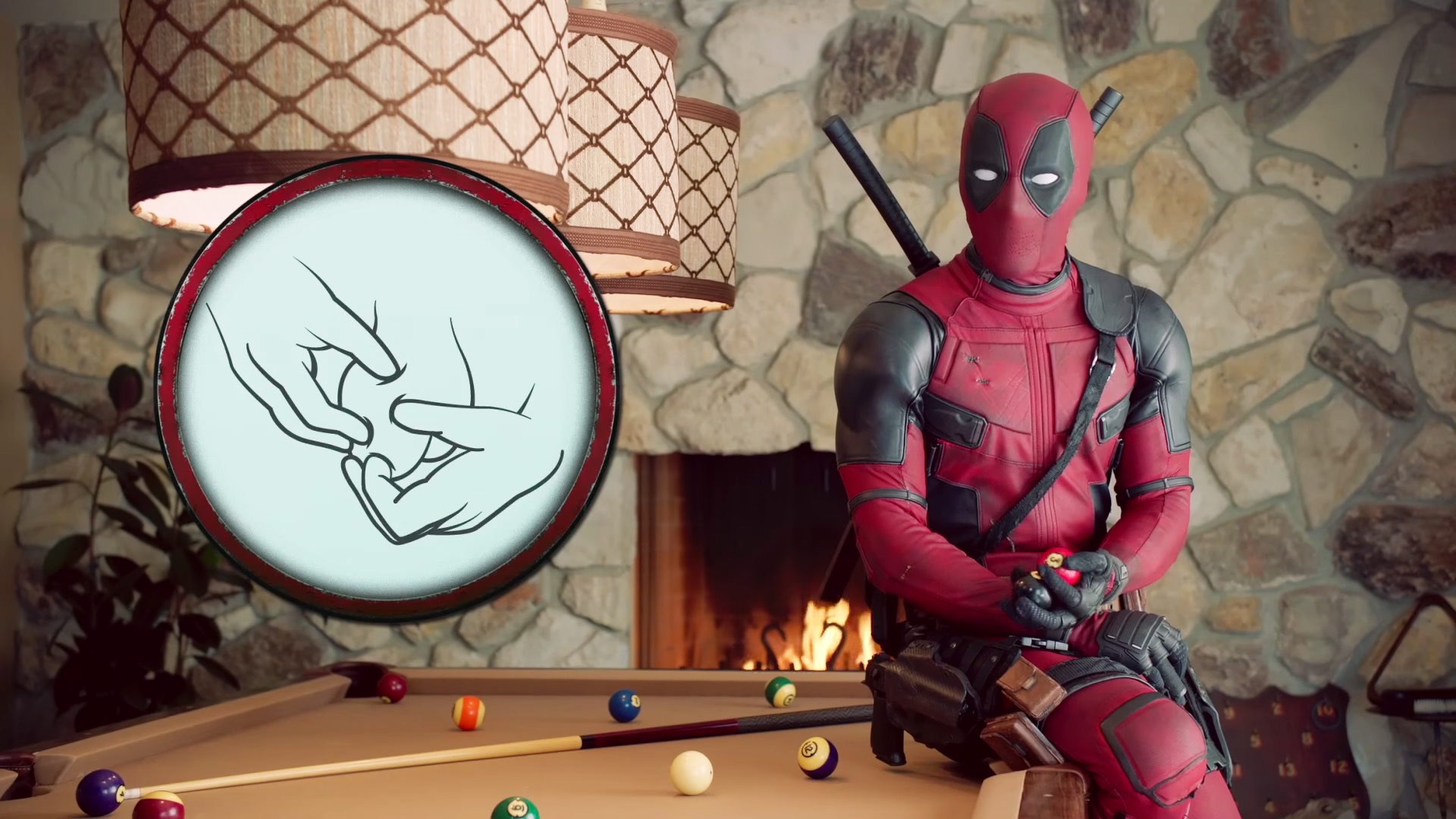 Deadpool ensina como fazer o auto-exame de prevenção do câncer de testítculo (Foto: Reprodução)