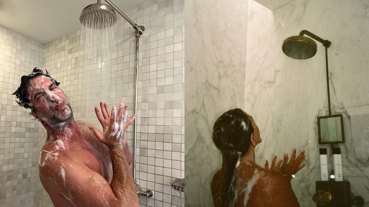 David Schwimmer recria post de Jennifer Aniston no chuveiro e fãs surtam (Foto: Reprodução / Instagram)