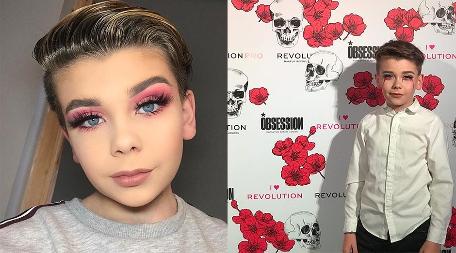 Jack Bennet, o garoto de 11 anos que faz sucesso fazendo maquiagens (Foto: Instagram/makeuupbyjack)