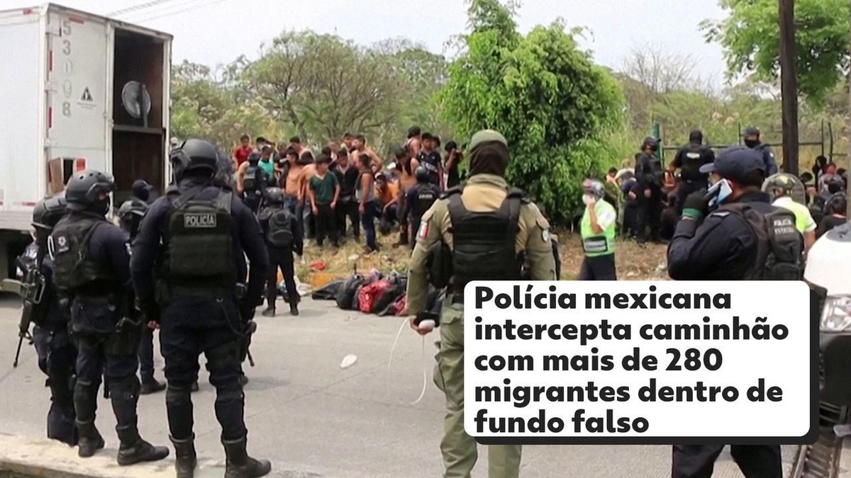 Policía mexicana intercepta camioneta con más de 280 migrantes dentro del doble fondo |  Mundo